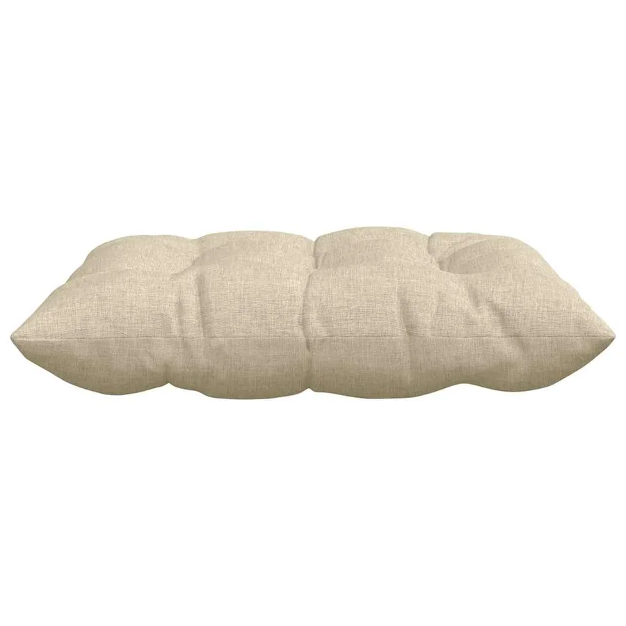 Coussins de siège 4 pcs Crème 40 x 40 x 6 cm tissu - 6