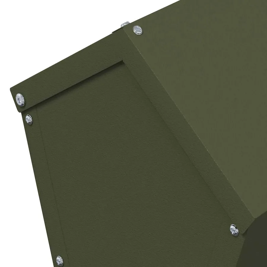 Mangeoire pour poules Vert olive 30 x 30 x 39 cm - 7