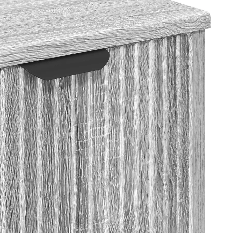 Meuble de Lavabo de Salle de Bain avec stockage Gris Sonoma - 11