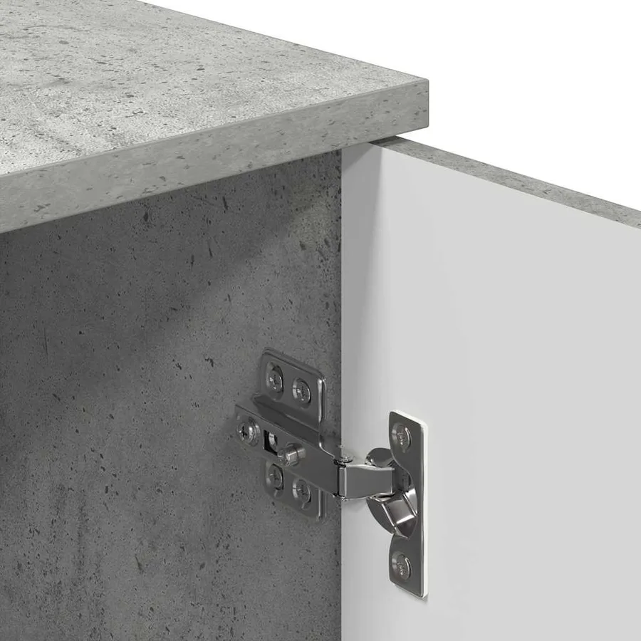 Cabinet de salle de bain Gris béton 30 x 31,5 x 61 cm - 11