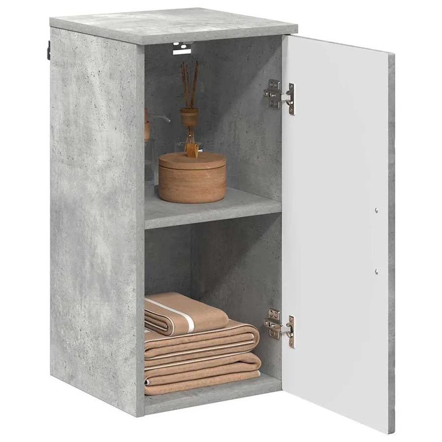 Cabinet de salle de bain Gris béton 30 x 31,5 x 61 cm - 3