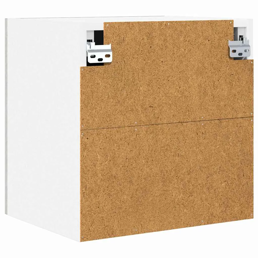 Armoire suspendue 2 pcs Gris béton et Blanc 40 x 31 x 40 cm - 9