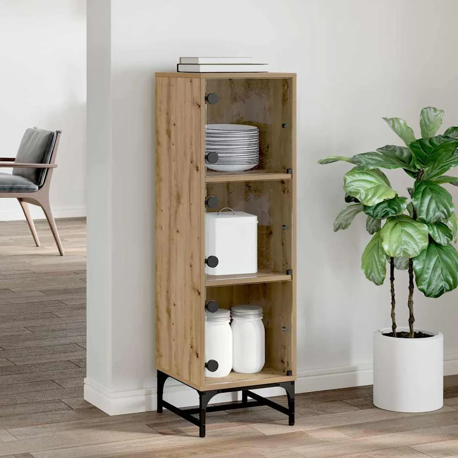 Buffet Chêne artisanal 35 x 37 x 117 cm - 4