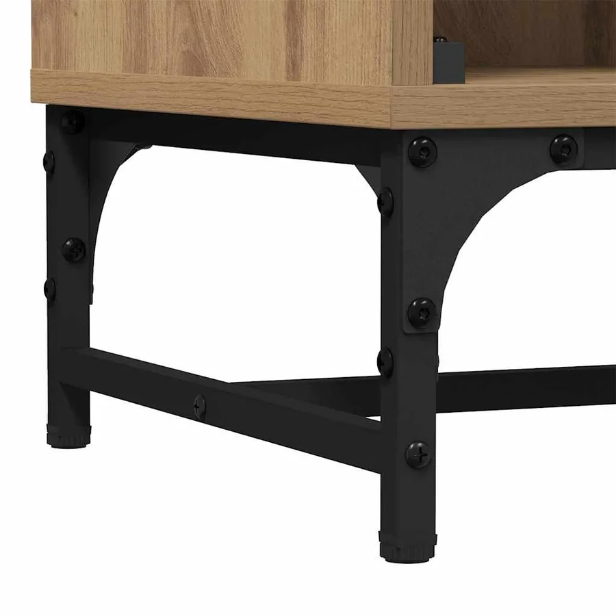 Buffet Chêne artisanal 35 x 37 x 117 cm - 8