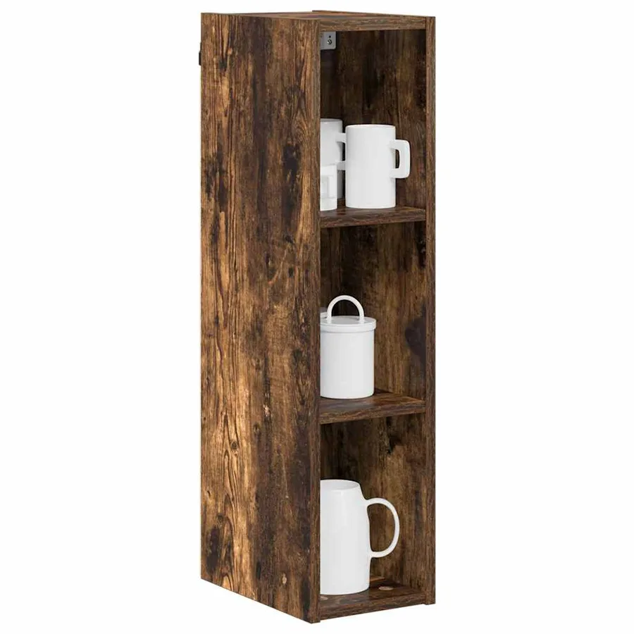 Armoire suspendue avec stockage Chêne fumé 20 x 29,5 x 80 cm - 3