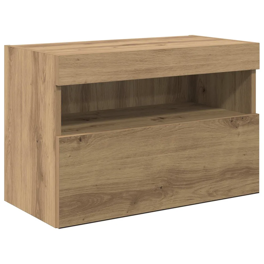 Meubles TV muraux 6 pcs Chêne artisanal Bois d'ingénierie - 9