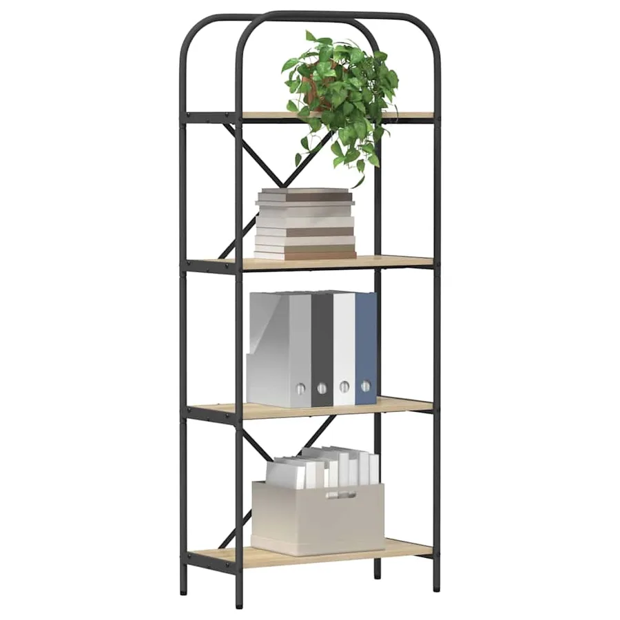 Étagère Chêne Sonoma 60 x 30 x 146 cm Bois d'ingénierie - 3