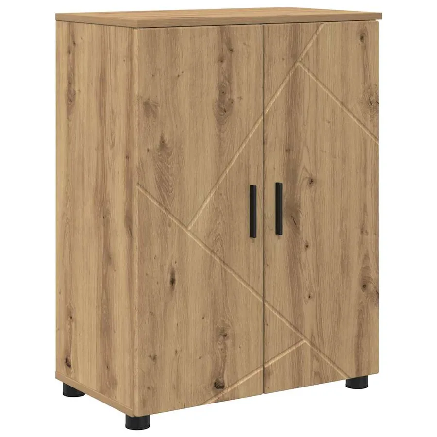 Cabinet de salle de bain Chêne artisanal 60 x 35 x 80 cm - 2