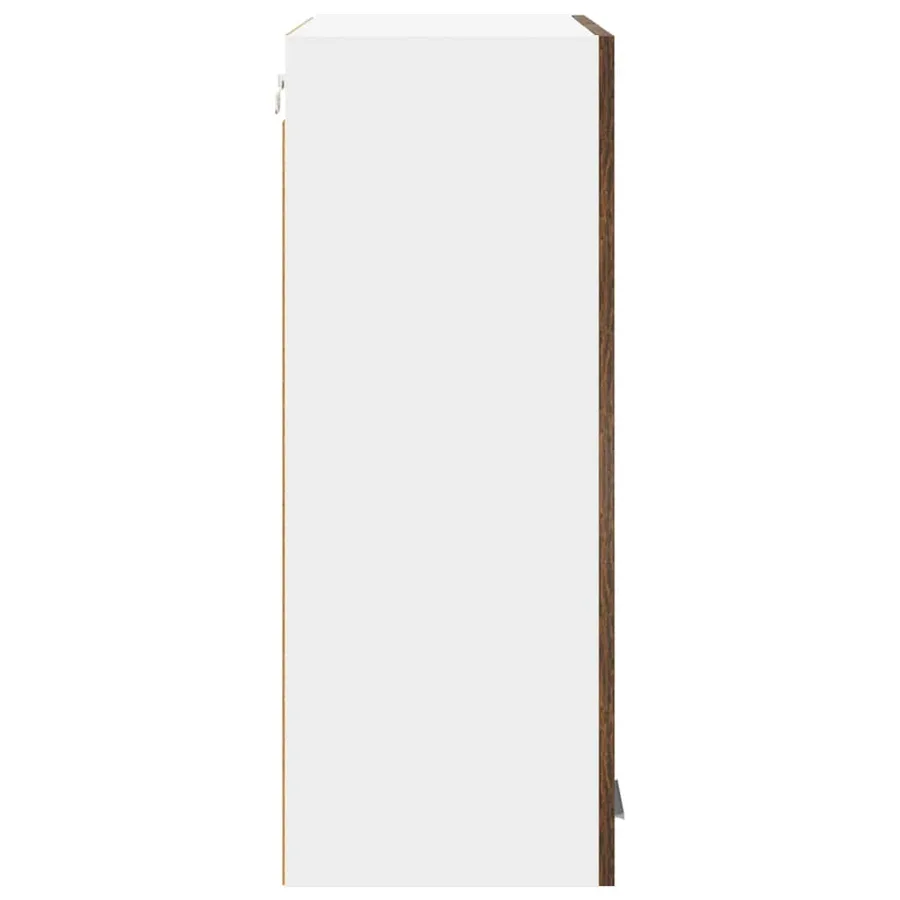 Armoire suspendue Chêne fumé 60 x 31 x 80 cm Bois d'ingénierie - 7