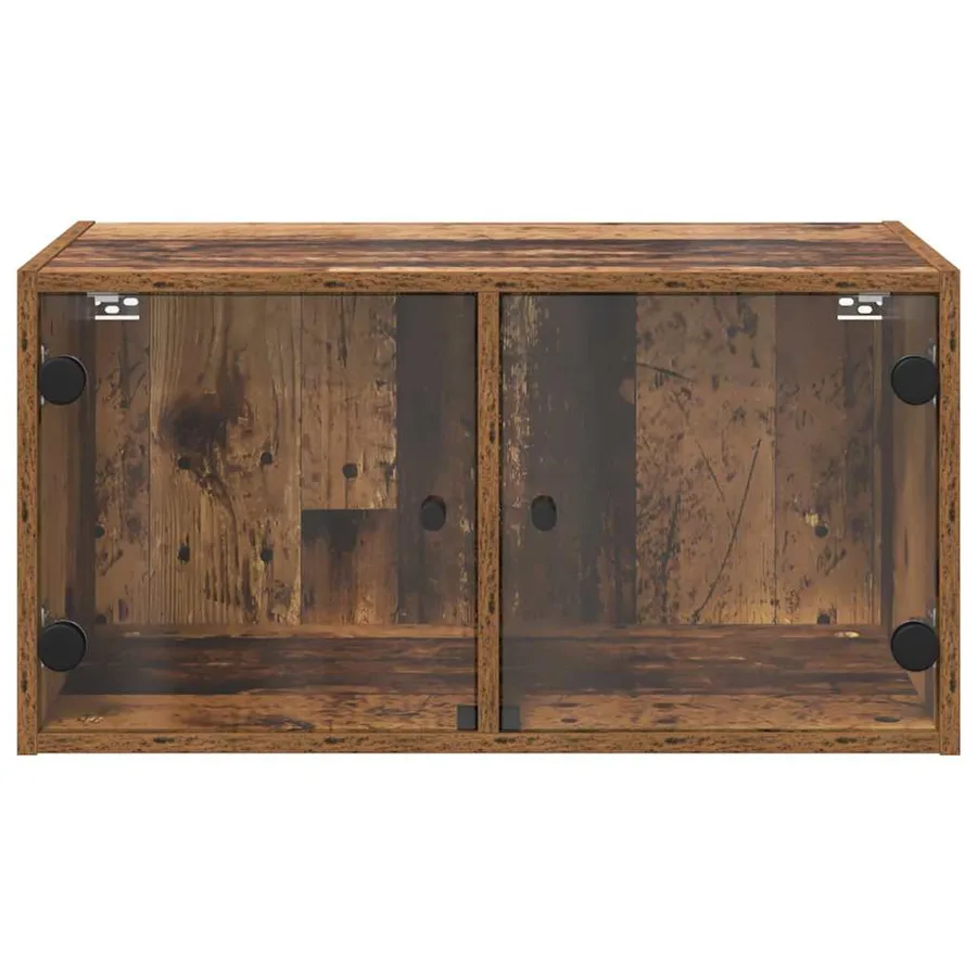Cabinets muraux Montage mural 2 pcs Bois Ancien 68 x 37 x 35 cm - 6