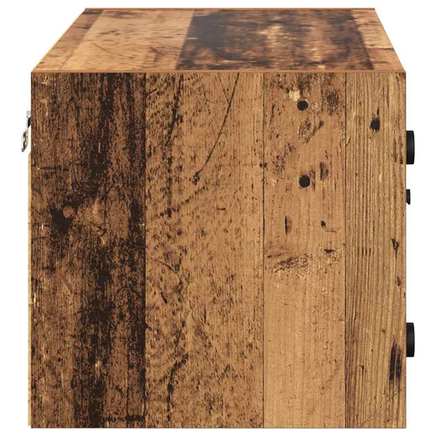 Cabinets muraux Montage mural 2 pcs Bois Ancien 68 x 37 x 35 cm - 7