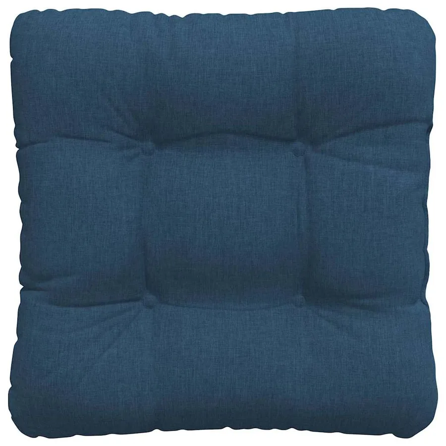 Coussins de siège 4 pcs Bleu 45 x 45 x 12 cm tissu - 7