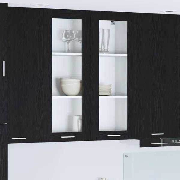 Armoire suspendue Chêne noir 80 x 31 x 100 cm Bois d'ingénierie
