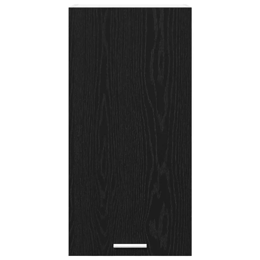 Armoire suspendue Riga Chêne noir et Blanc 40 x 31 x 80 cm - 6