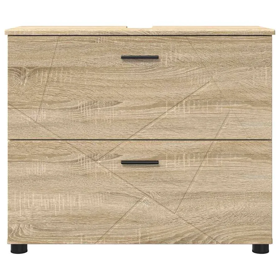 Cabinet de salle de bain Chêne Sonoma 76,5 x 35 x 64 cm - 6