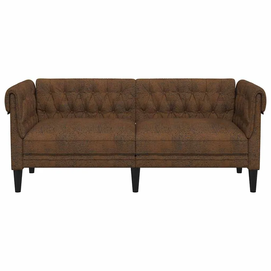 Canapé Marron 182,5 x 74,5 x 74,5 cm Polyester - 4
