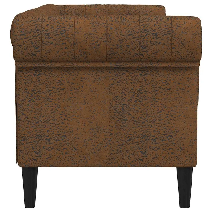Canapé Marron 182,5 x 74,5 x 74,5 cm Polyester - 5