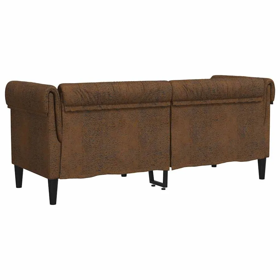 Canapé Marron 182,5 x 74,5 x 74,5 cm Polyester - 6
