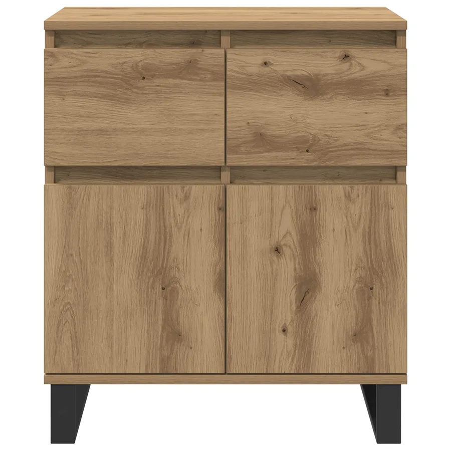 Buffet Chêne artisanal 60 x 35 x 70 cm Bois d'ingénierie et fer - 6
