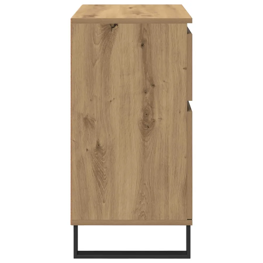 Buffet Chêne artisanal 60 x 35 x 70 cm Bois d'ingénierie et fer - 7