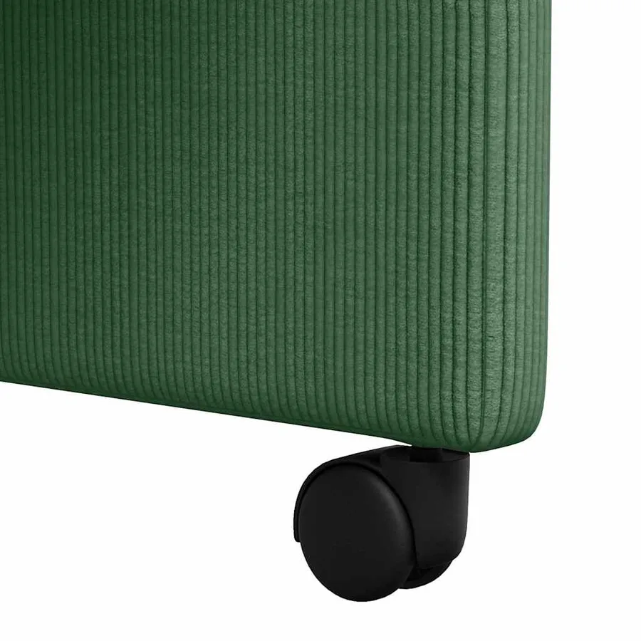 Chaises de Salle à Manger avec Roues 2 pcs Vert gris - 9