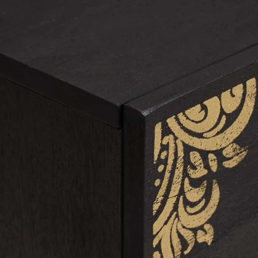 Cabinet de chevet avec tiroir 2 pcs Noir 40 x 33 x 46 cm - 7
