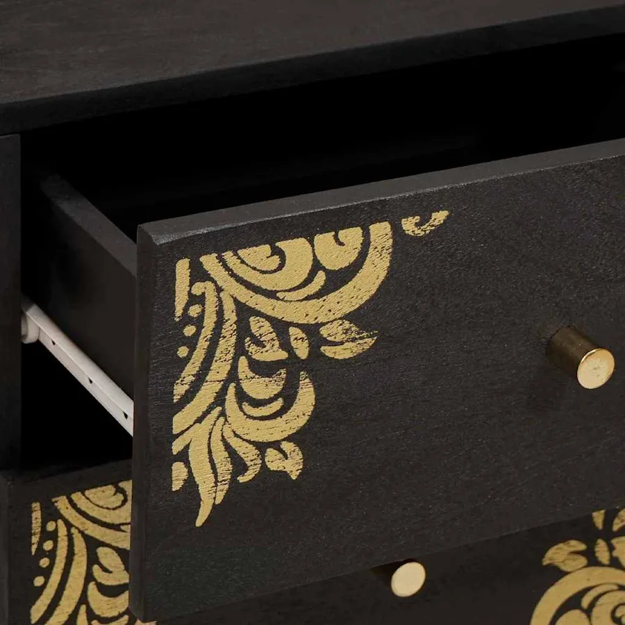 Cabinet de chevet avec tiroir 2 pcs Noir 40 x 33 x 46 cm - 8