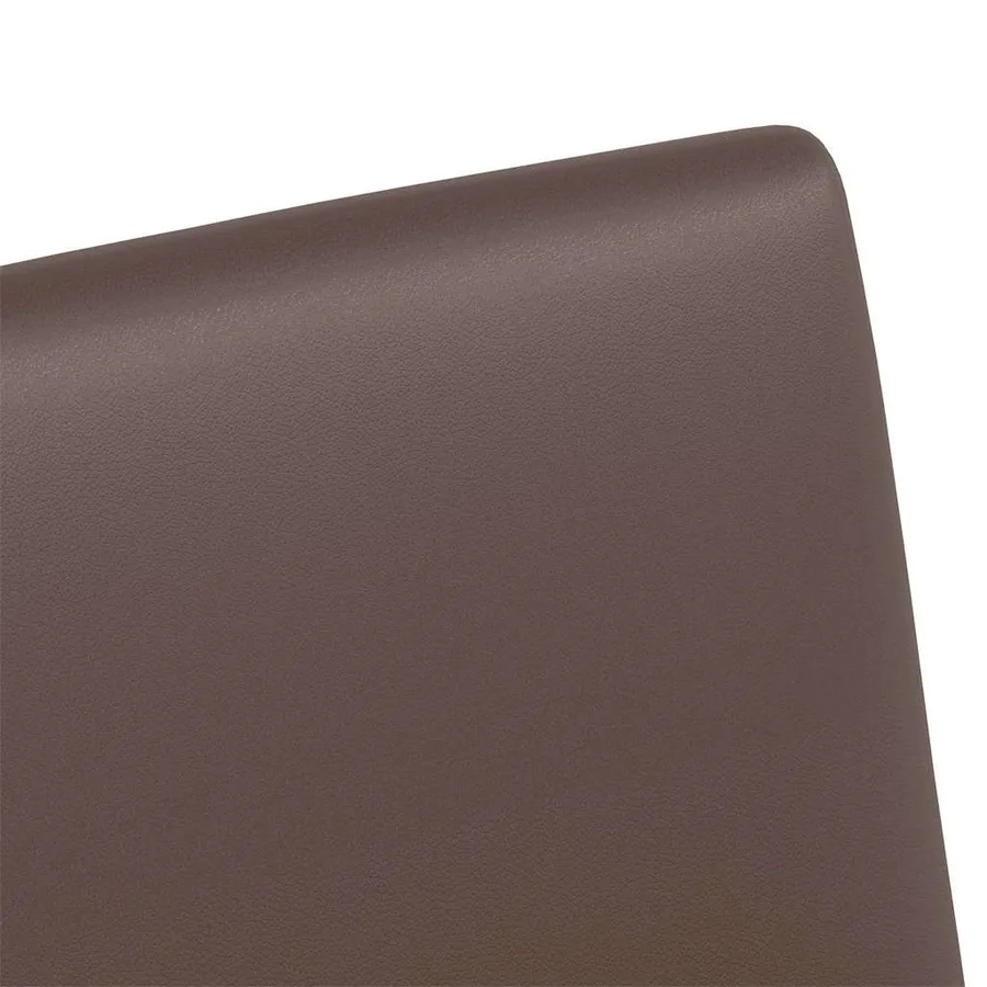 Chaises de Salle à Manger avec Roues 2 pcs Marron Faux cuir - 9