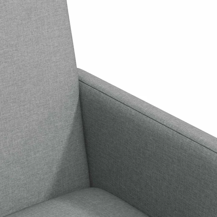 Chaises de Salle à Manger avec Roues 2 pcs Gris clair tissu - 7