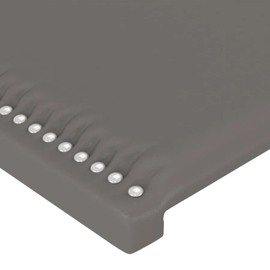 Cadre de lit sans matelas gris 120x200 cm similicuir - 10