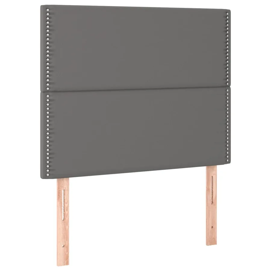 Cadre de lit sans matelas gris 120x200 cm similicuir - 9