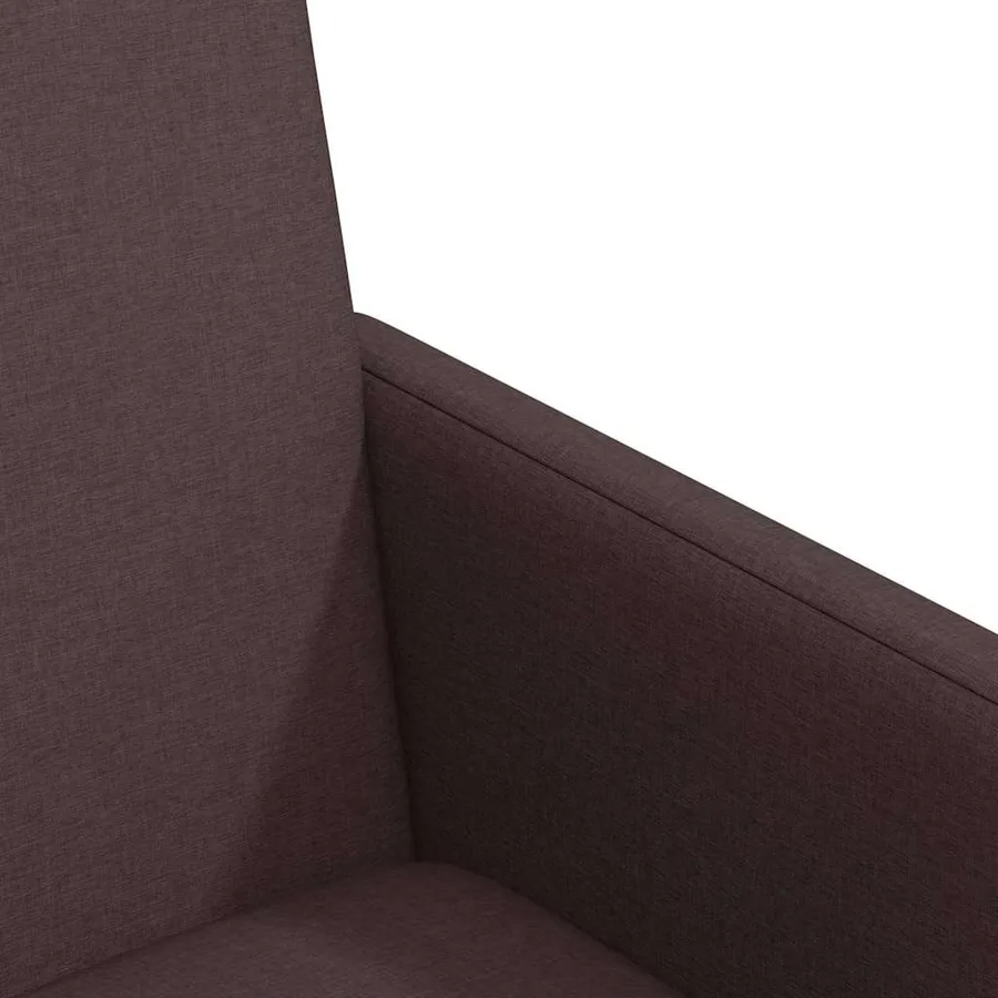 Chaises de Salle à Manger avec Roues 2 pcs Marron foncé tissu - 7