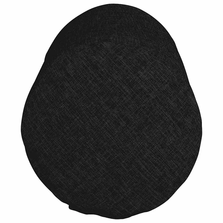 Coussins d'accent 2 pcs Noir Ø 15 x 40 cm tissu - 7