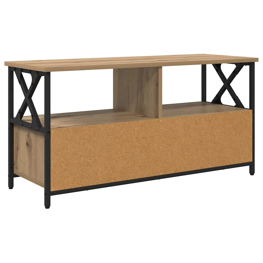 Meuble TV 90 x 33 x 45 cm Chêne artisanal - 7
