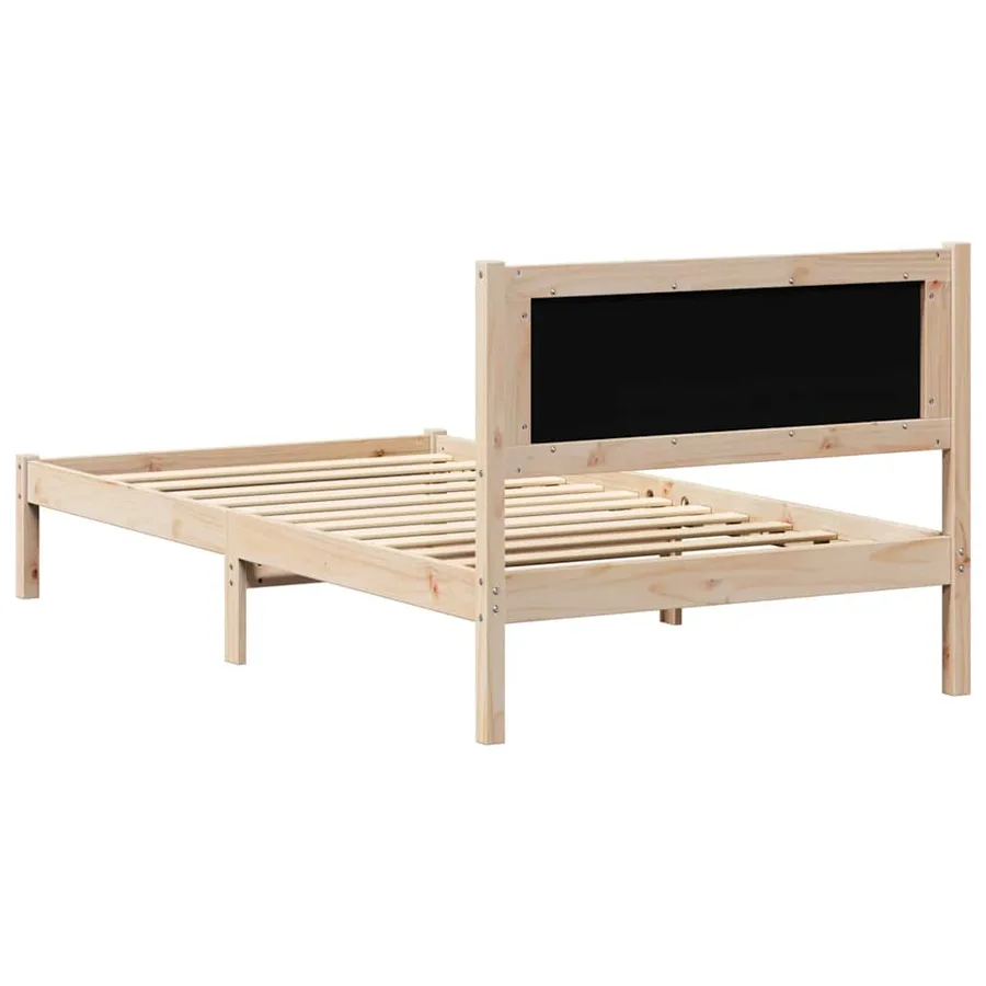 Cadre de lit Gris clair 100 x 200 cm Pin massif - 7