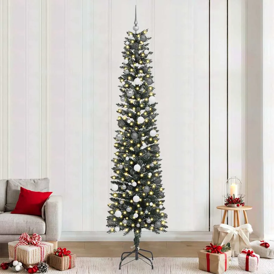 Sapin de Noël artificiel Vert 240 cm PVC, plastique et acier
