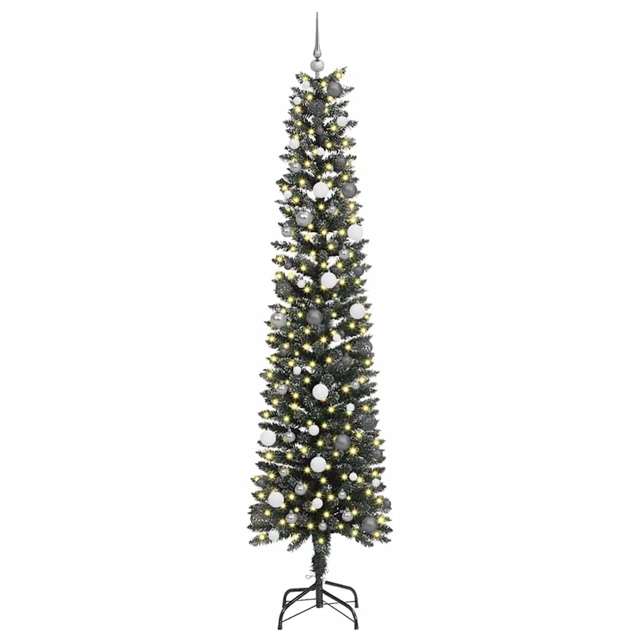 Sapin de Noël artificiel Vert 240 cm PVC, plastique et acier - 3