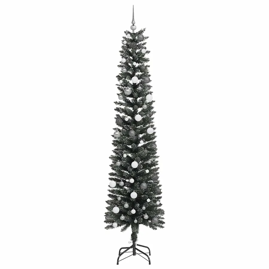 Sapin de Noël artificiel Vert 240 cm PVC, plastique et acier - 4