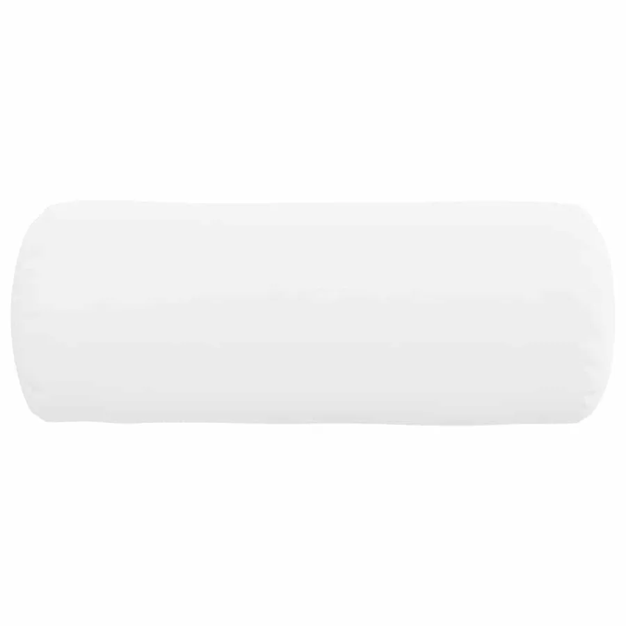 Coussins d'accent 2 pcs Blanc Ø 15 x 40 cm tissu - 6