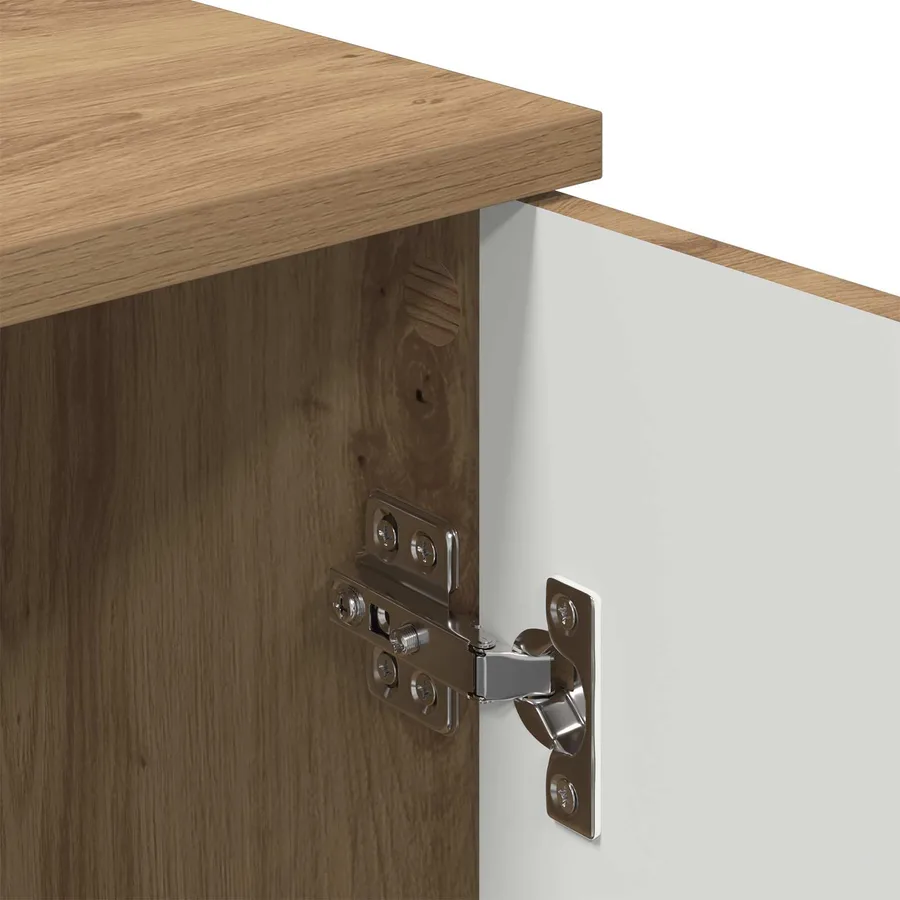 Cabinet de salle de bain Chêne artisanal 30 x 31,5 x 61 cm - 11