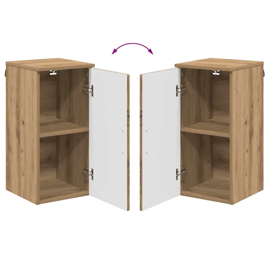 Cabinet de salle de bain Chêne artisanal 30 x 31,5 x 61 cm - 12