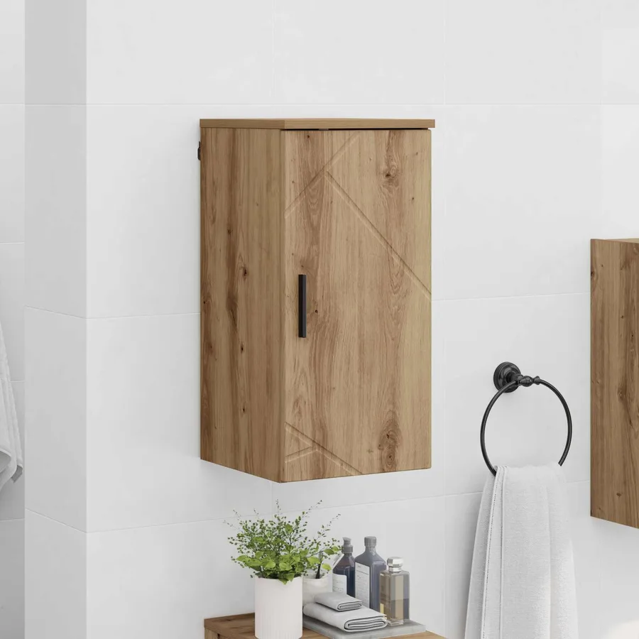 Cabinet de salle de bain Chêne artisanal 30 x 31,5 x 61 cm - 4