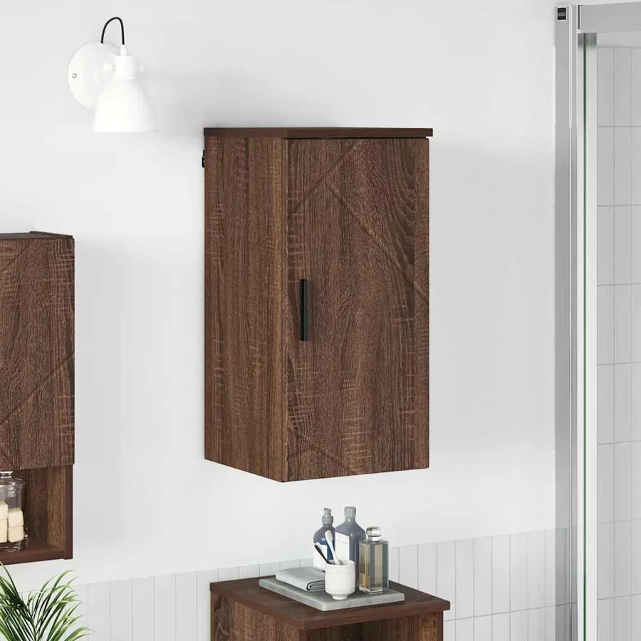 Cabinet de salle de bain Chêne brun 30 x 31,5 x 61 cm