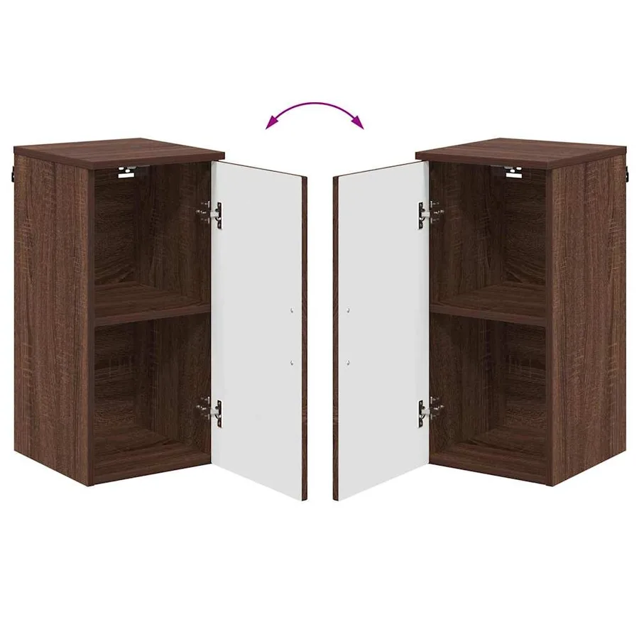 Cabinet de salle de bain Chêne brun 30 x 31,5 x 61 cm - 12