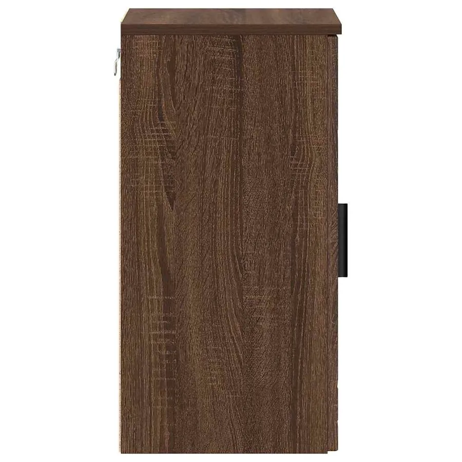 Cabinet de salle de bain Chêne brun 30 x 31,5 x 61 cm - 7