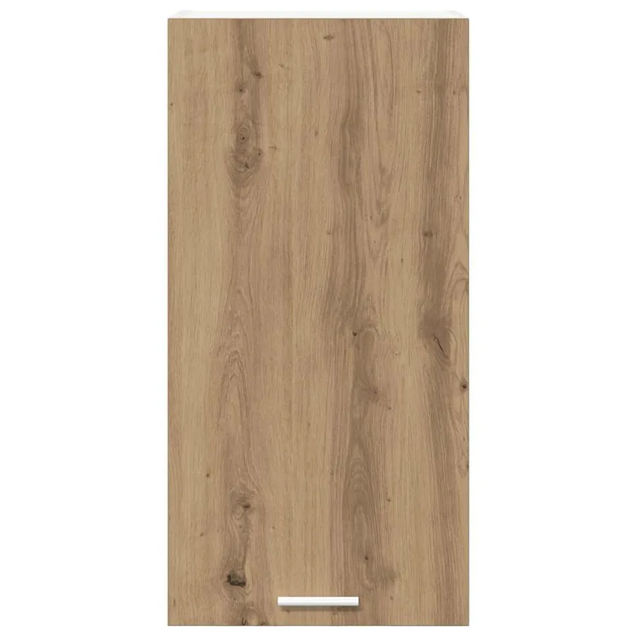 Armoire suspendue Chêne Artisan et Blanc 40 x 31 x 80 cm - 6