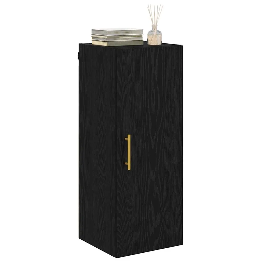 Meuble mural Chêne noir 34,5 x 34 x 90 cm Bois d'ingénierie - 3