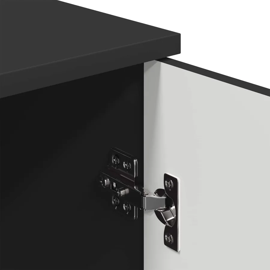 Cabinet de salle de bain Montage mural Noir 30 x 31,5 x 61 cm - 11