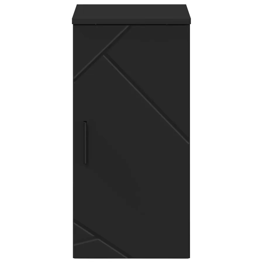Cabinet de salle de bain Montage mural Noir 30 x 31,5 x 61 cm - 6