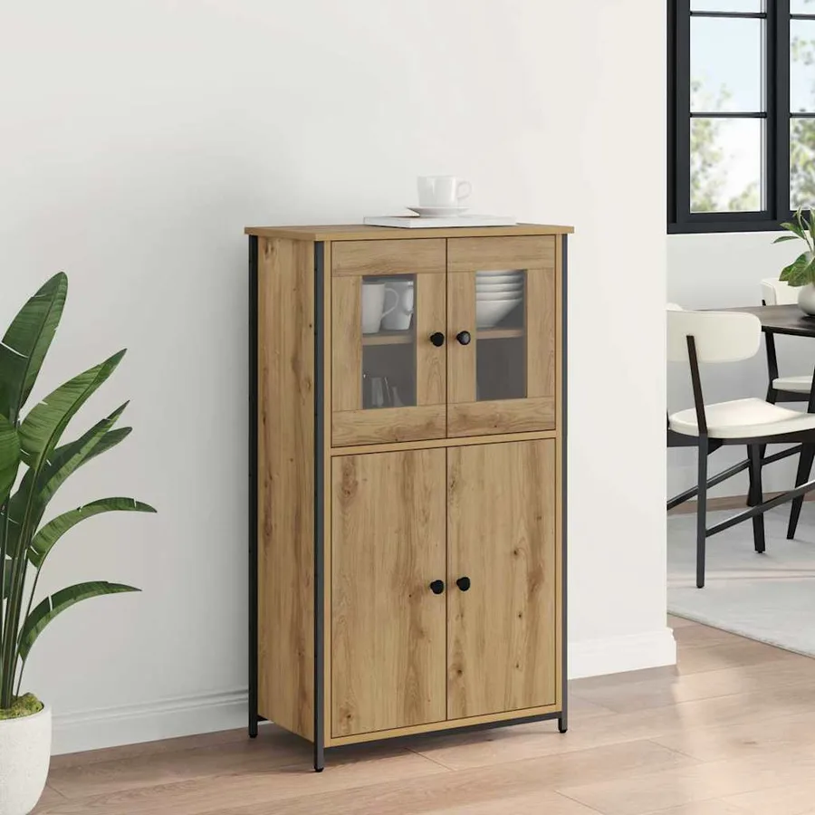 Haut Armoire Chêne artisanal 62 x 32 x 106,5 cm - 4